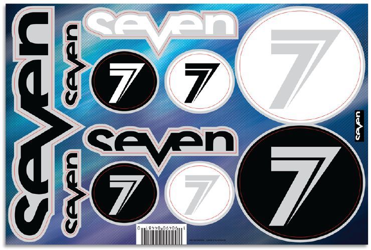 Seven Brand Decal Sheet, Black