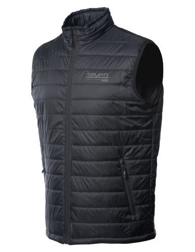 Seven Lateral Puffer Vest, Black