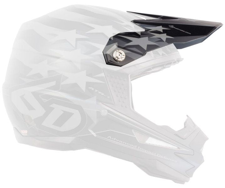 6D ATR-1 Visor Patriot Matte Black