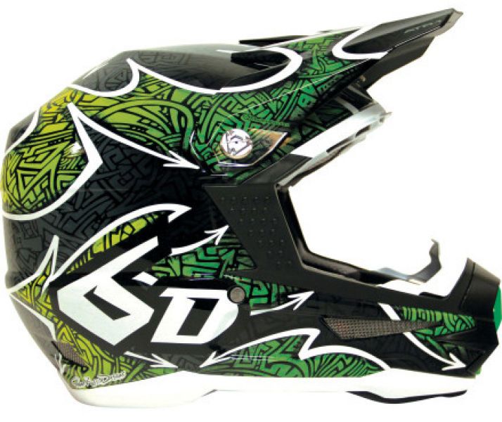 6D Maze Helmet, Green/Black, L