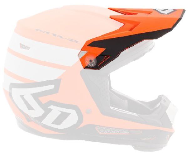 6D ATR-2Y Visor Stripe Orange