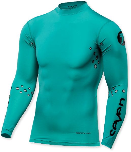 Seven Zero Compression Jersey Aqua