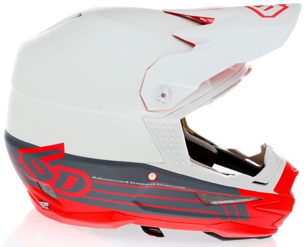 6D ATR-1 Split Helmet, Red