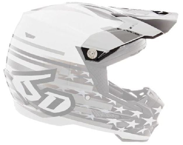 6D ATR-2 Visor Patriot White LE