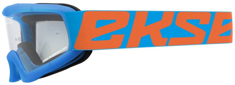 EKS X-Grom Youth Goggle - Cyan Blue/Flo Orange