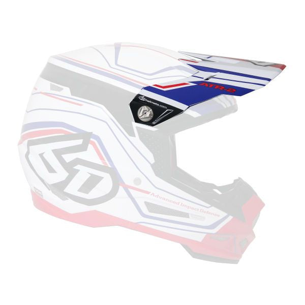 6D ATR-2 Visor Circuit White