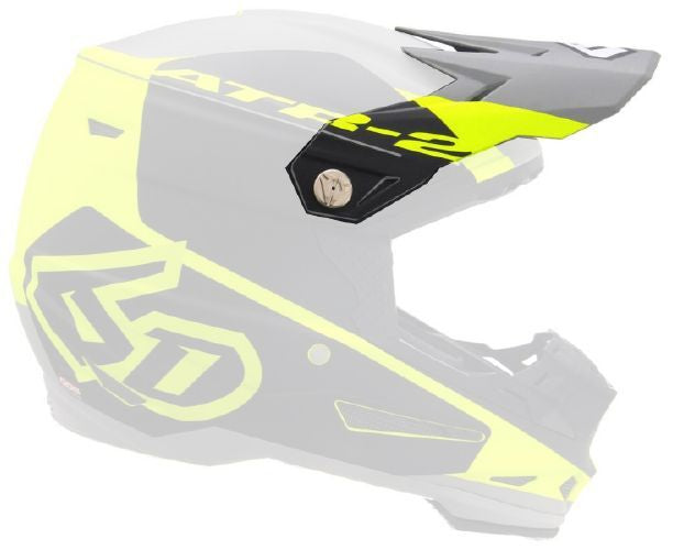 6D ATR-2 Visor Shadow Matte Neon Yellow