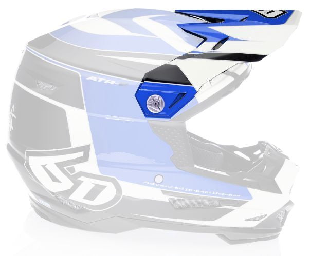 6D ATR-2 Impact Visor, Blue