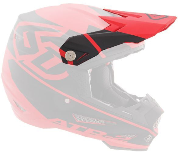 6D ATR-2 Visor Core, Red/Black