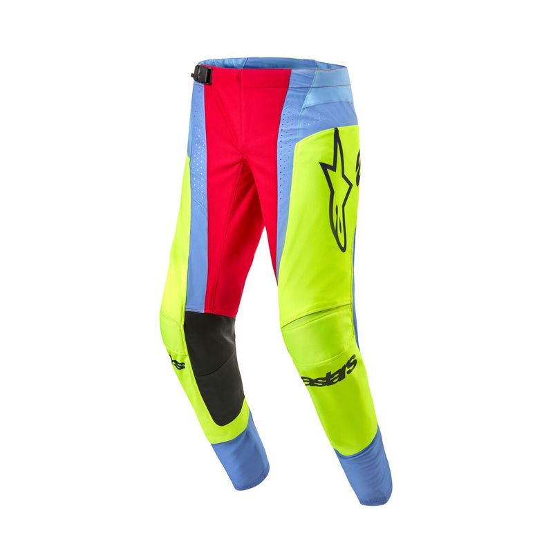 Alpinestars Pants Techstar Ocuri Light Blue Yellow Fluo Red Ber