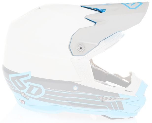 6D ATR-1 Split Visor, Cyan