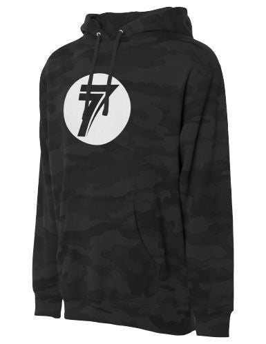 Seven Dot Hoodie, Black Camo