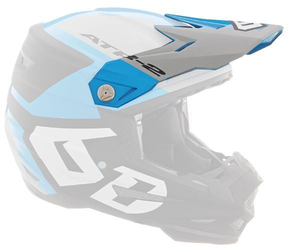 6D ATR-2 Visor Helo, Blue/Grey