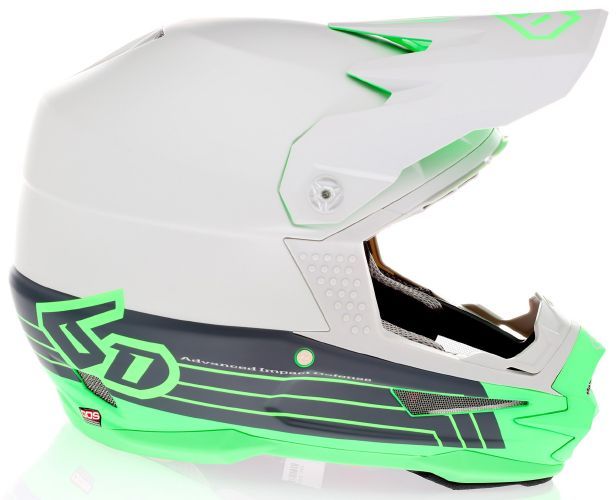 6D ATR-1 Split Helmet, Neon Green