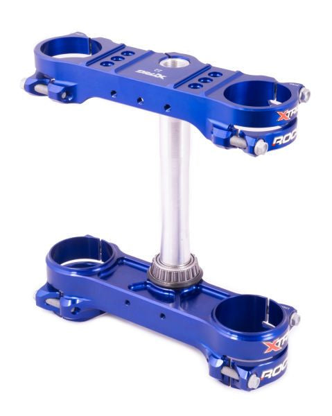 X-Trig ROCS Triple Clamp Kit - 22mm Offset Blue