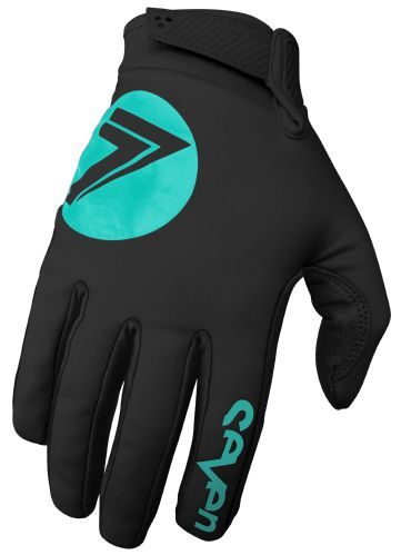 Seven Zero Cold Weather Glove, Black/Aqua