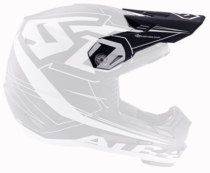 6D ATR-2Y Visor Aero Black White