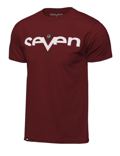 Seven Brand Tee, Burgandy