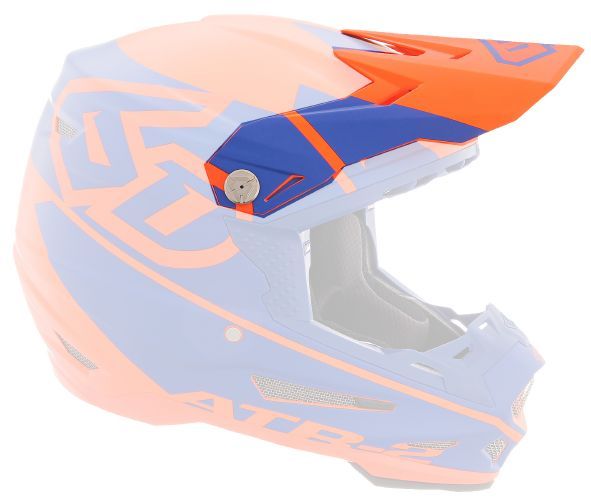 6D ATR-2 Visor Core, Orange/Blue