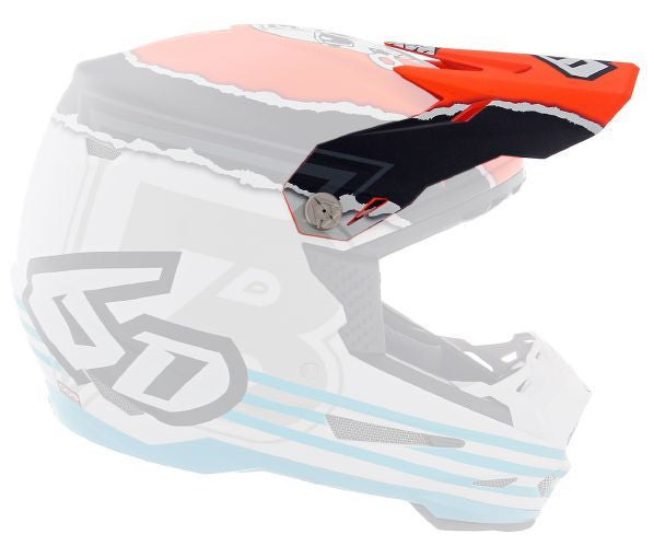 6D ATR-2Y Visor Danger Boy Orange Blue