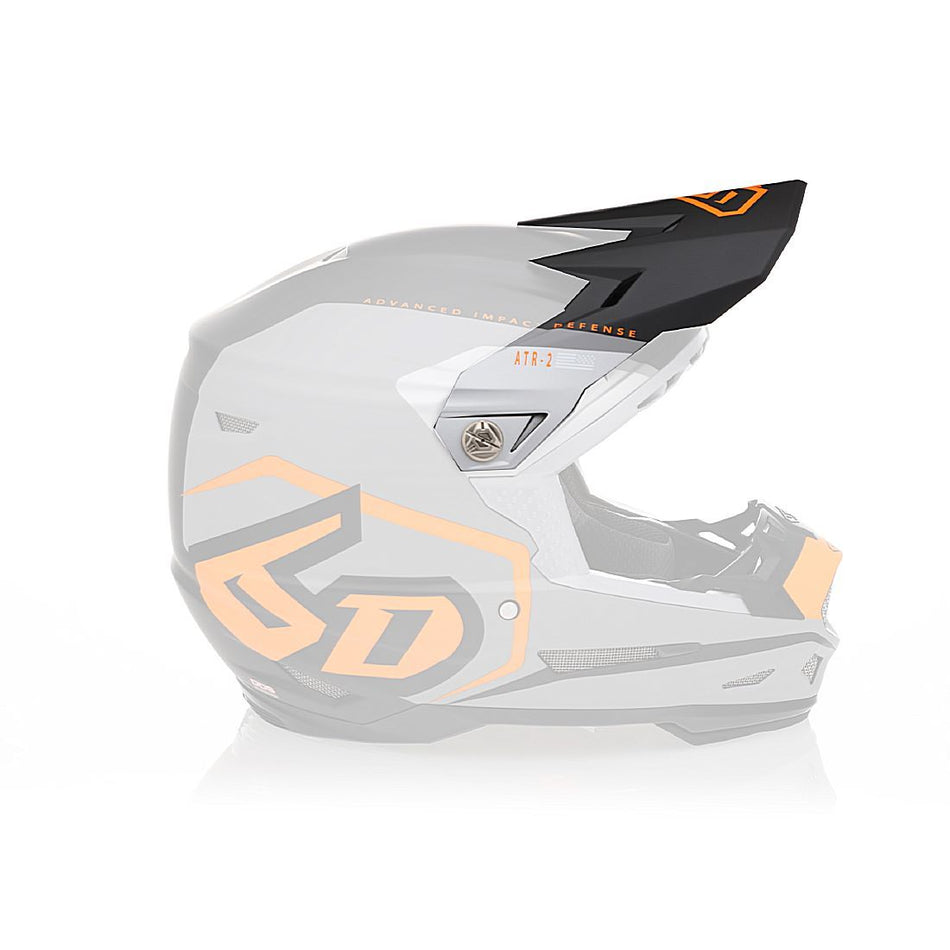 6D ATR-2 Delta Helmet Visor, Neon Orange