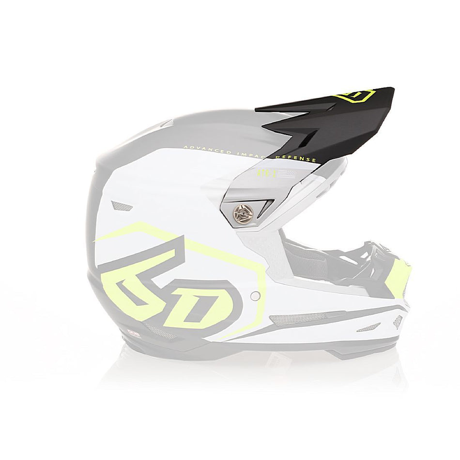 6D ATR-2 Delta Helmet Visor, Neon Yellow