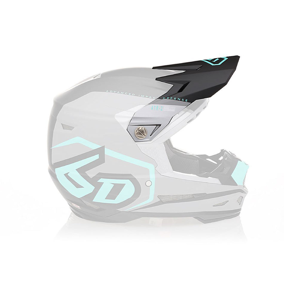 6D ATR-2 Delta Helmet Visor, Teal