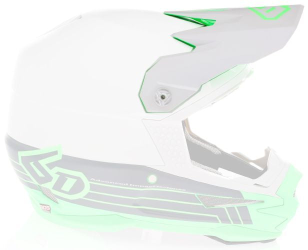 6D ATR-1 Split Visor, Neon Green