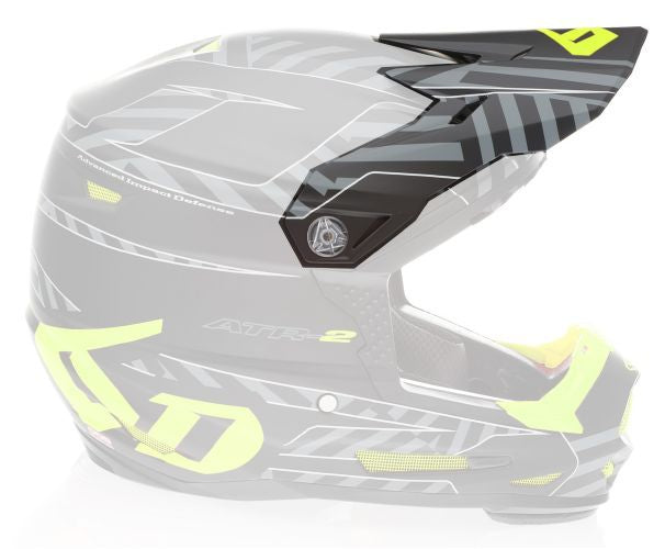 6D ATR-2Y Havoc Visor, Neon Yellow/Black