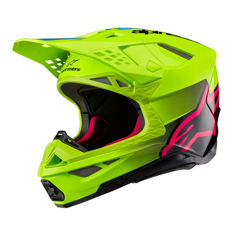 Alpinestars Helmet Unite Yellow Fluo/Pink SM10