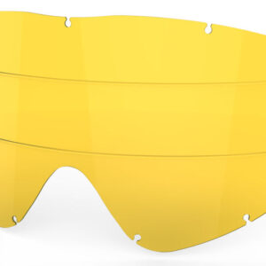 EKS GO-X Zip Off Anti-Fog Rain Lens, Yellow Tint