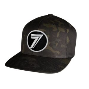 Seven Dot Patch Hat, Black Camo