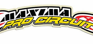 Pro Circuit .COM FENDER DECAL-YELLOW, Mini