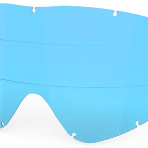 EKS GO-X Zip Off Anti-Fog Rain Lens, Blue Tint