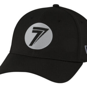 Seven Dot Stretch Hat, Black/White