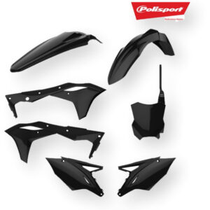 Polisport Plastic Kit Black Kawasaki
