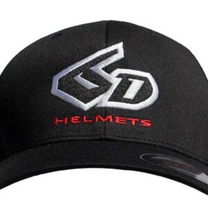 6D Flexfit Logo Hat, Black