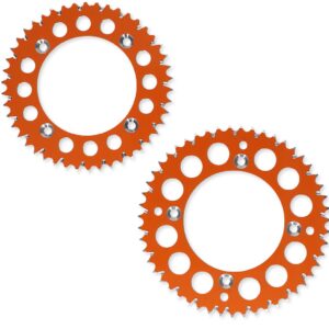 Esjot Bagtandhjul Aluminium, Orange