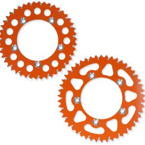 Esjot Bagtandhjul Aluminium, Orange