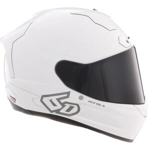 6D ATS-1R Solid Gloss Helmet, White