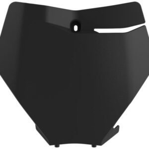 Polisport Front Number Plate - KTM, Sort