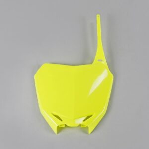 UFO Fornummerplade Fluo Gul Suzuki