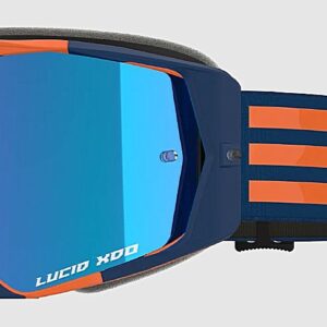 EKS Lucid Goggle, Navy/Orange, Blue Mirror Lens