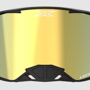 EKS Lucid Goggle, Black/Flo, Gold Mirror Lens
